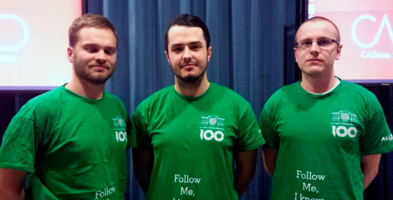 Tallinna tehnikakõrgkooli võidukas meeskond. Foto: Kadrina Keskkool