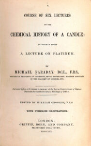 „Küünla keemiline ajalugu” (The Chemical History of a Candle), 1861. Algselt oli see osa Michael Faraday (1791–1867) nn jõululoengute seeriast.