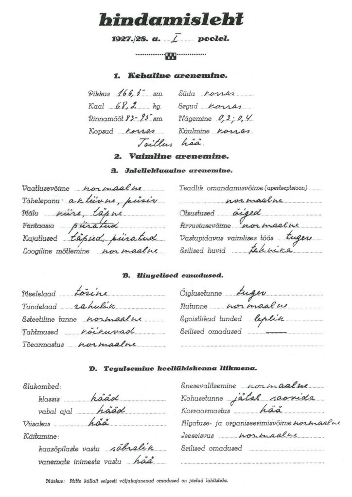 Võru gümnaasium astub õpilaste hindamises uude sajandisse