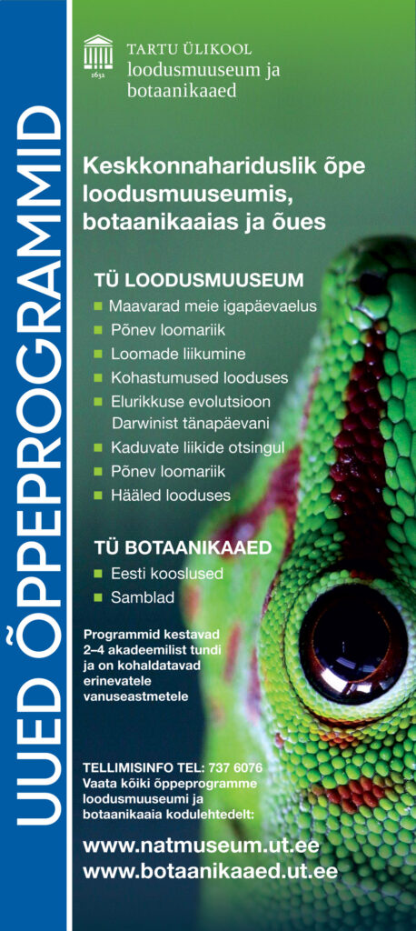 Tartu ülikooli botaanikaaed kutsub taimedele eestikeelseid nimesid nuputama