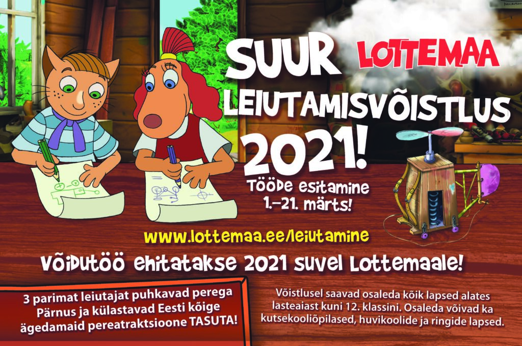 Lottemaa „Suur leiutamisvõistlus 2021“ käib täie hooga!