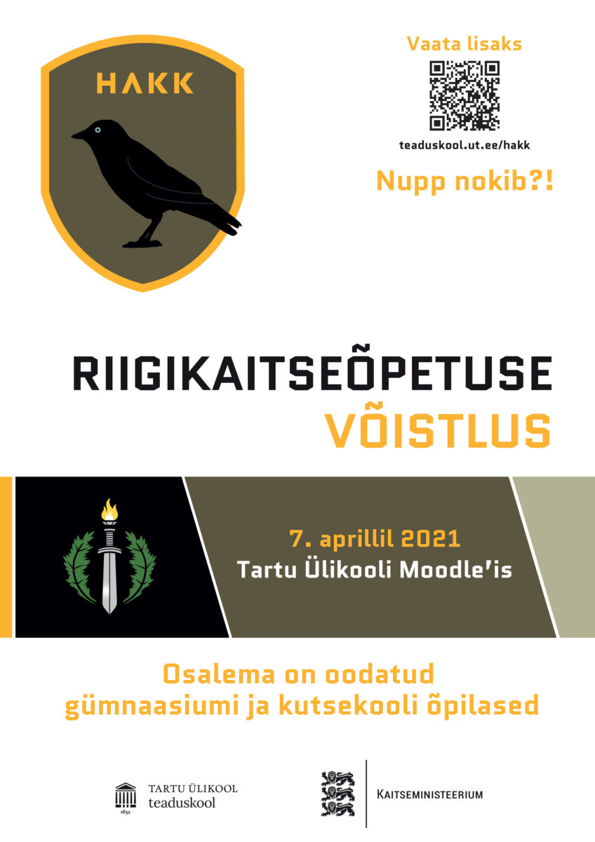 Esmakordselt toimuv riigikaitse ainevõistlus lõimib teadmisi