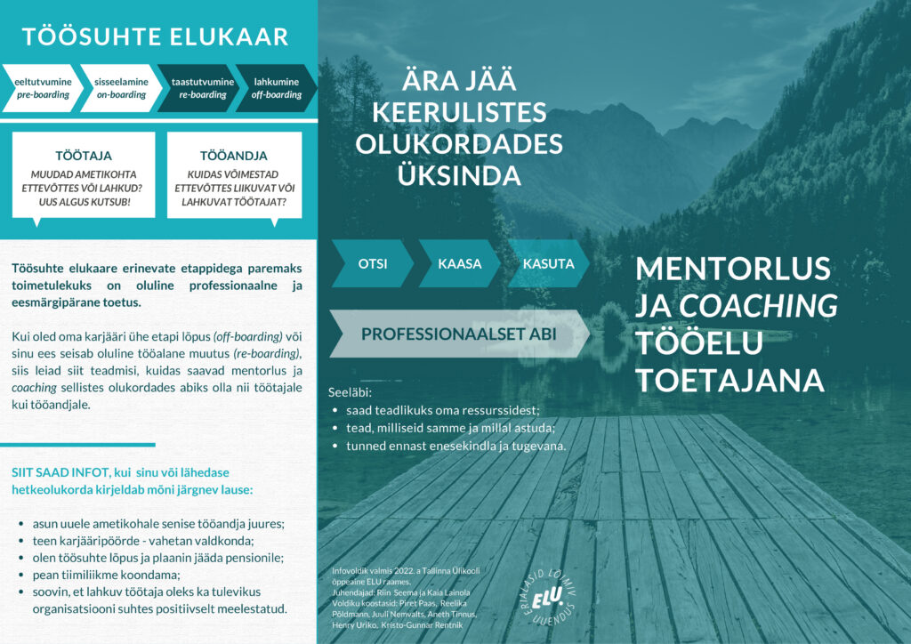 Mentorlus ja kootsing: infovoldikud 