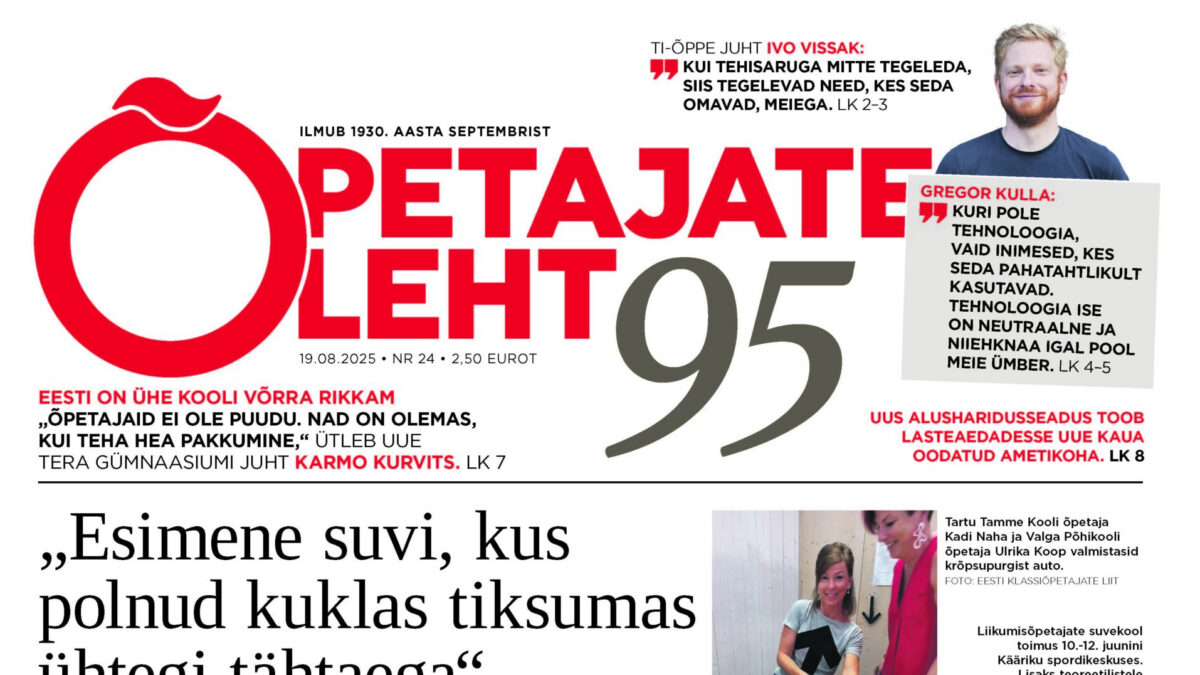 Õpetajate Leht 19. augustil