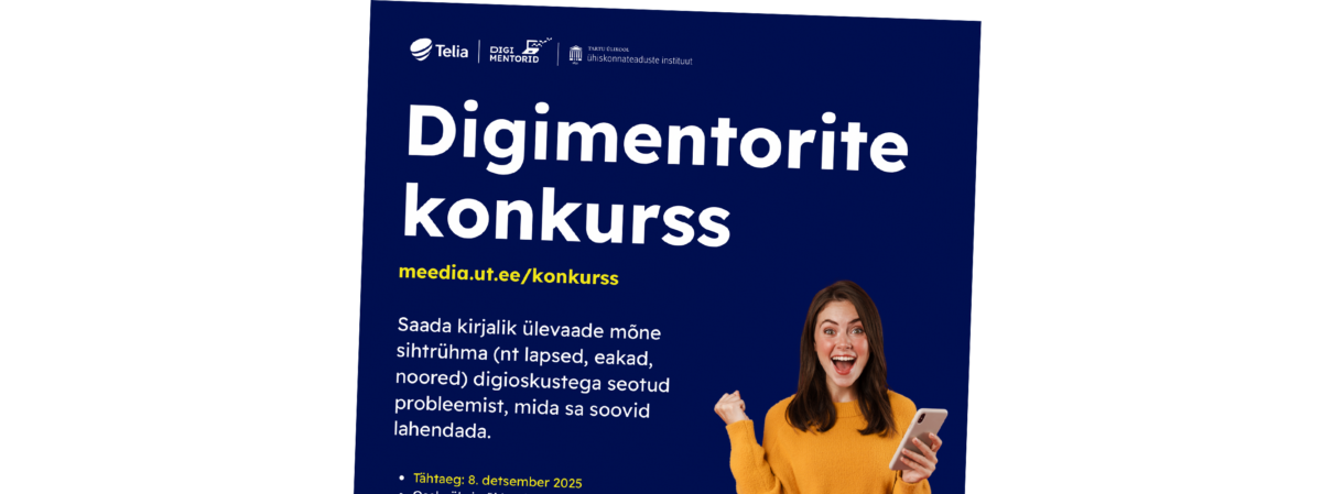 Noor, tule digioskuste muredest kaasa rääkima