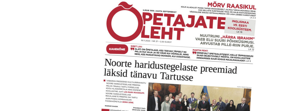 Õpetajate Leht 18. novembril