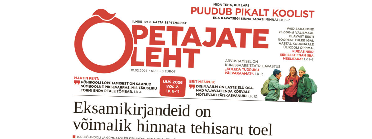 Õpetajate Leht 10. veebruaril