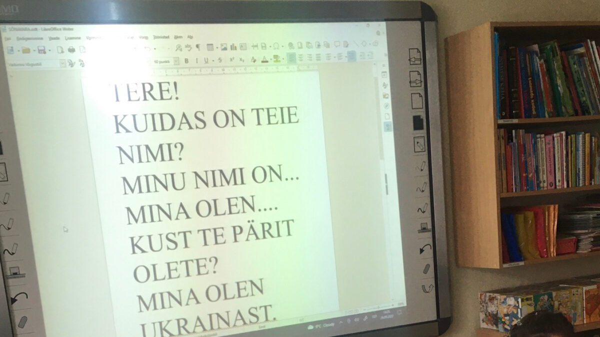 Sõjapõgenike ja kohalike muukeelsete laste eesti keele oskus on samal tasemel