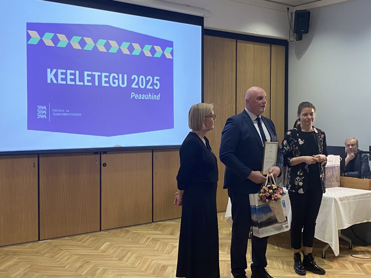 Aasta keeletegudeks valiti eesti keele &otilde;pe Ida-Virumaa kutsehariduskeskuses ja piiblit&otilde;lke s&otilde;nastik