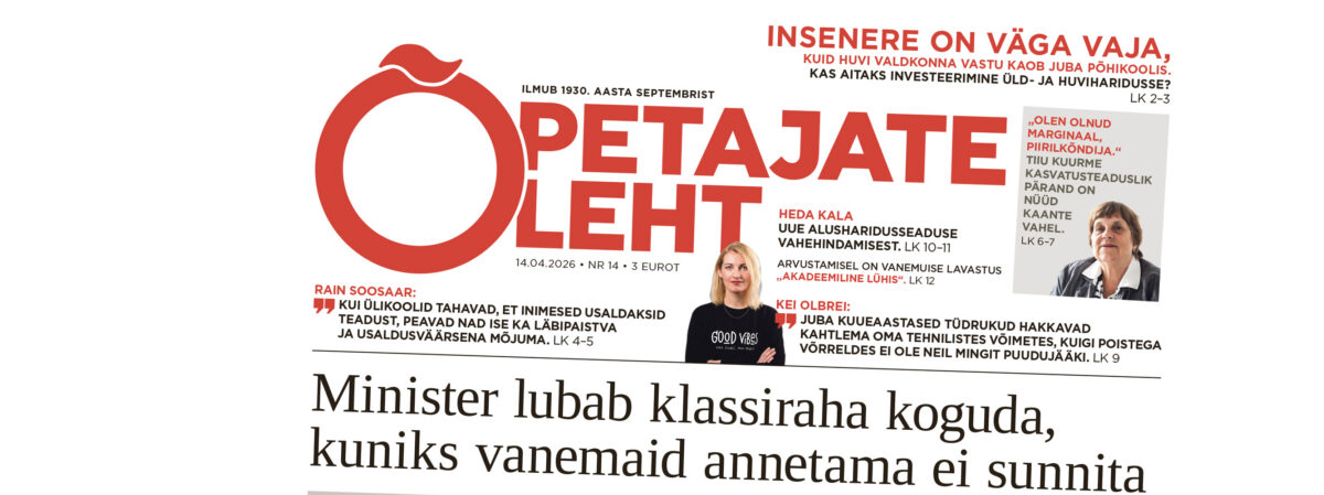 &Otilde;petajate Leht 14. aprillil