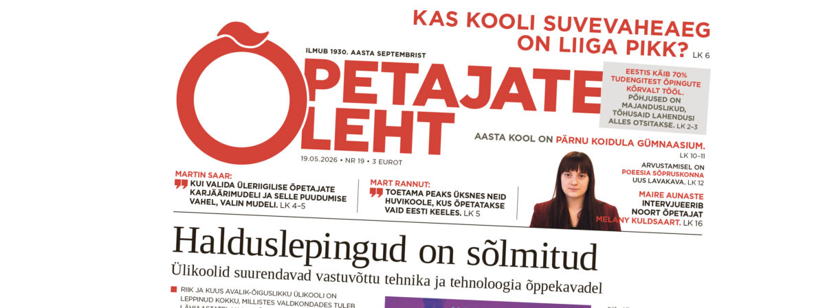 &Otilde;petajate Leht 19. mail