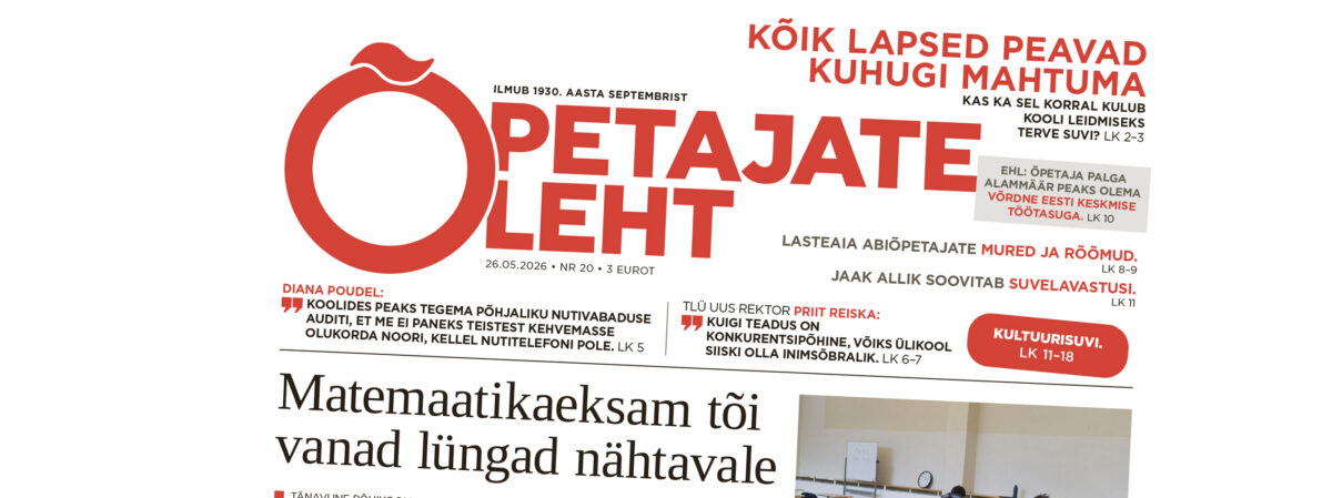&Otilde;petajate Leht 26. mail