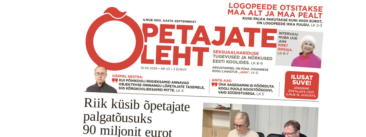 &Otilde;petajate Leht 16. juunil