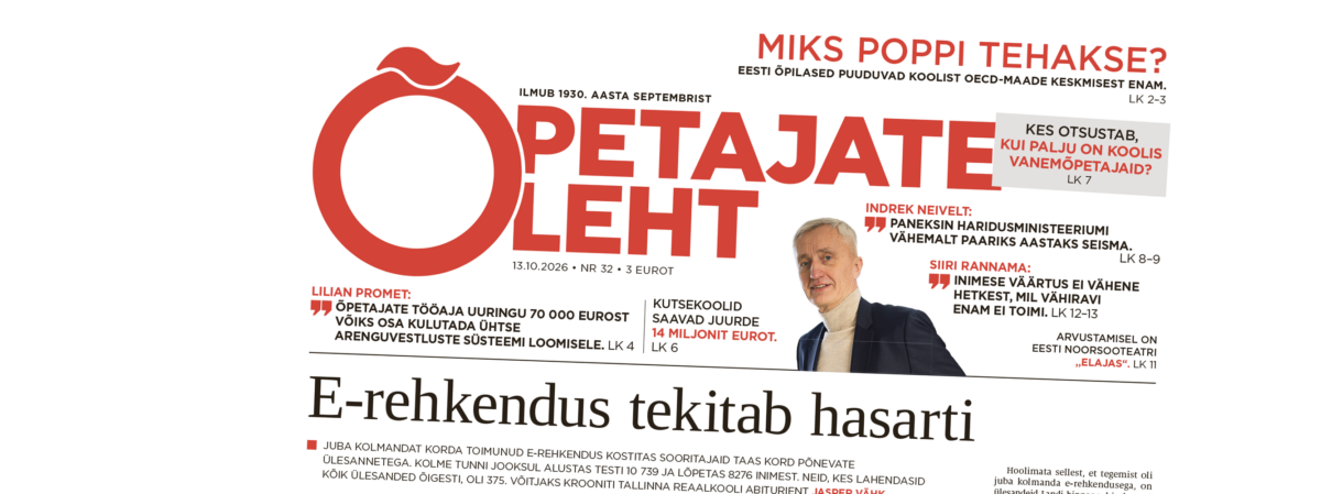 Õpetajate Leht 13. oktoobril