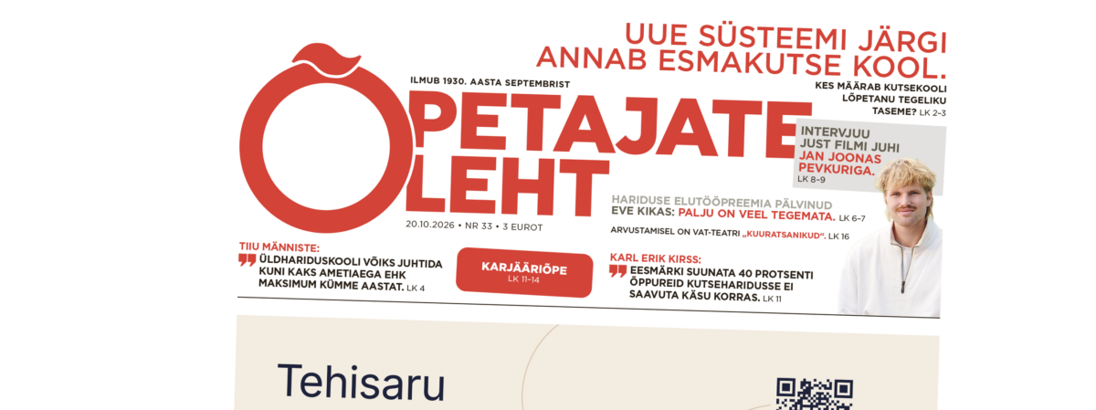 Õpetajate Leht 20. oktoobril
